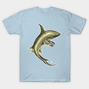 Drinking shark with bucket in hand T-Shirt